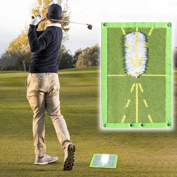 Golf Practice Mat with Sequin Impact Feedback and Roll-Up Portability, Stake, Clip Valideals Outlet