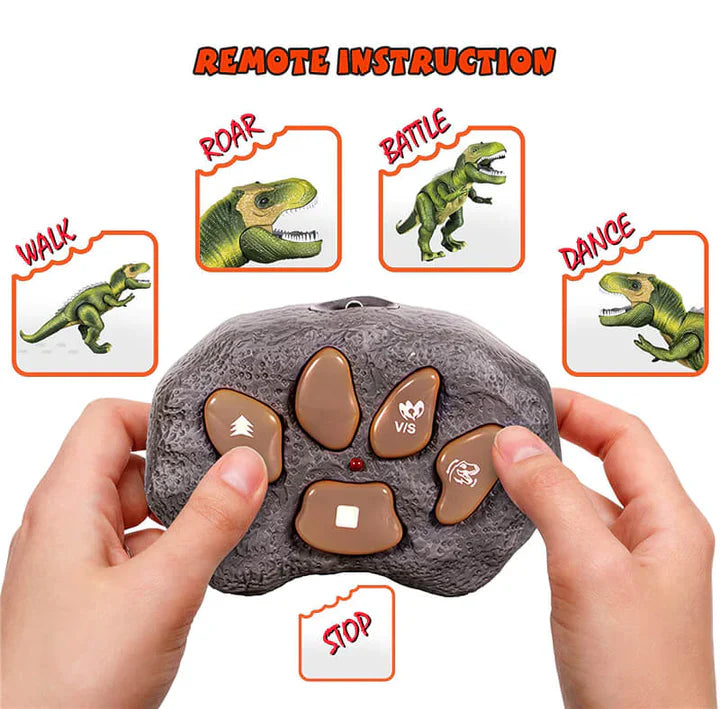 T-Rex Dinosaur Toy with Remote Control and Multicolor LED Lights, 18 Inch Interactive Valideals Outlet