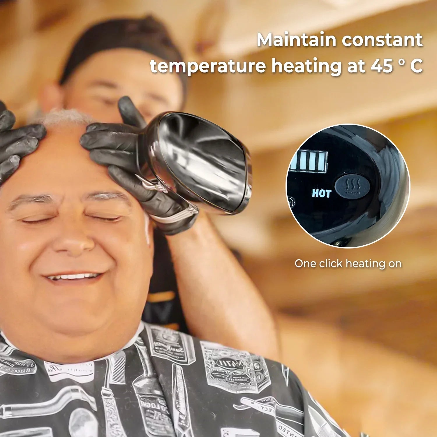 Cordless Vibration Massager with Heat Function and Adjustable Intensity, Neck Back Shoulder Head Valideals Outlet