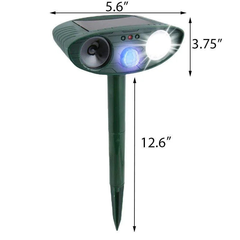 Deer Repeller with Ultrasonic Sound and Solar Charging Pack of 4, Motion Activated Valideals Outlet