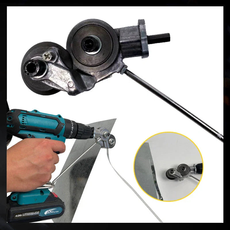 Metal Sheet Drill Cutter Attachment with Blade Guard and 3mm Capacity Valideals Outlet