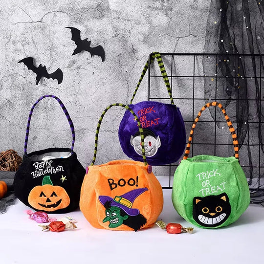 Pumpkin Halloween Treat Bag for Kids