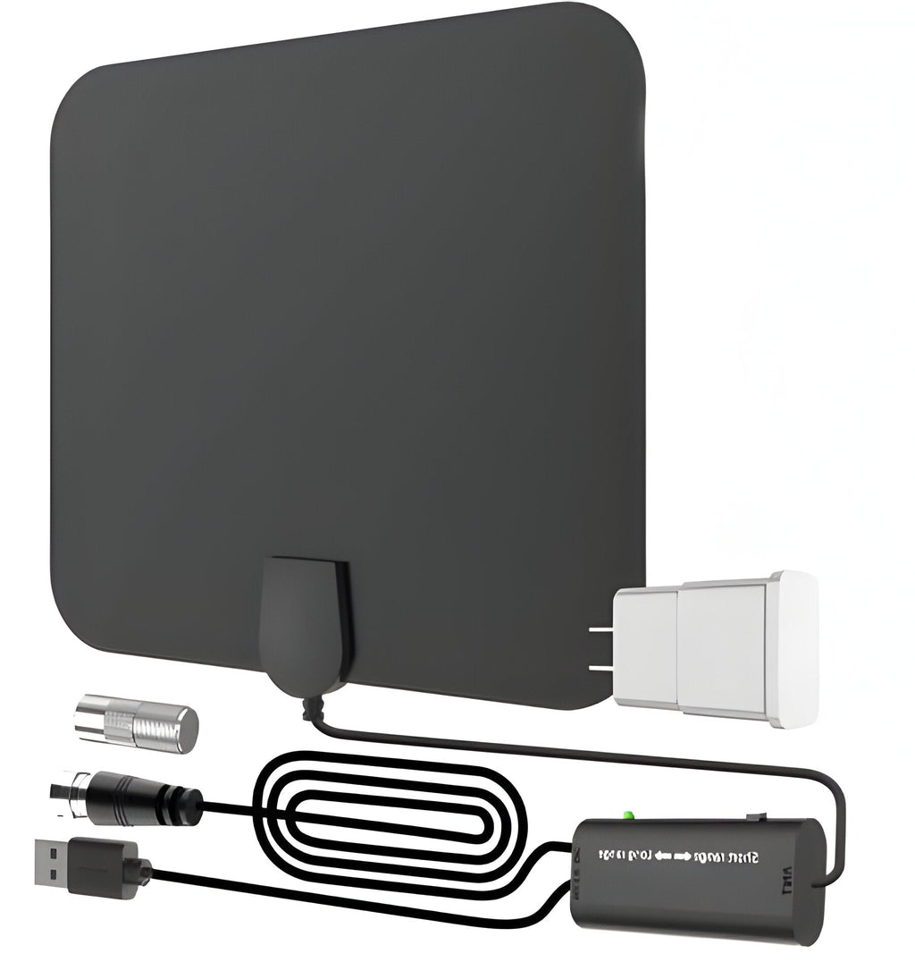 Indoor HDTV Antenna with 37dB Signal Amplifier and 10ft Cable Valideals Outlet