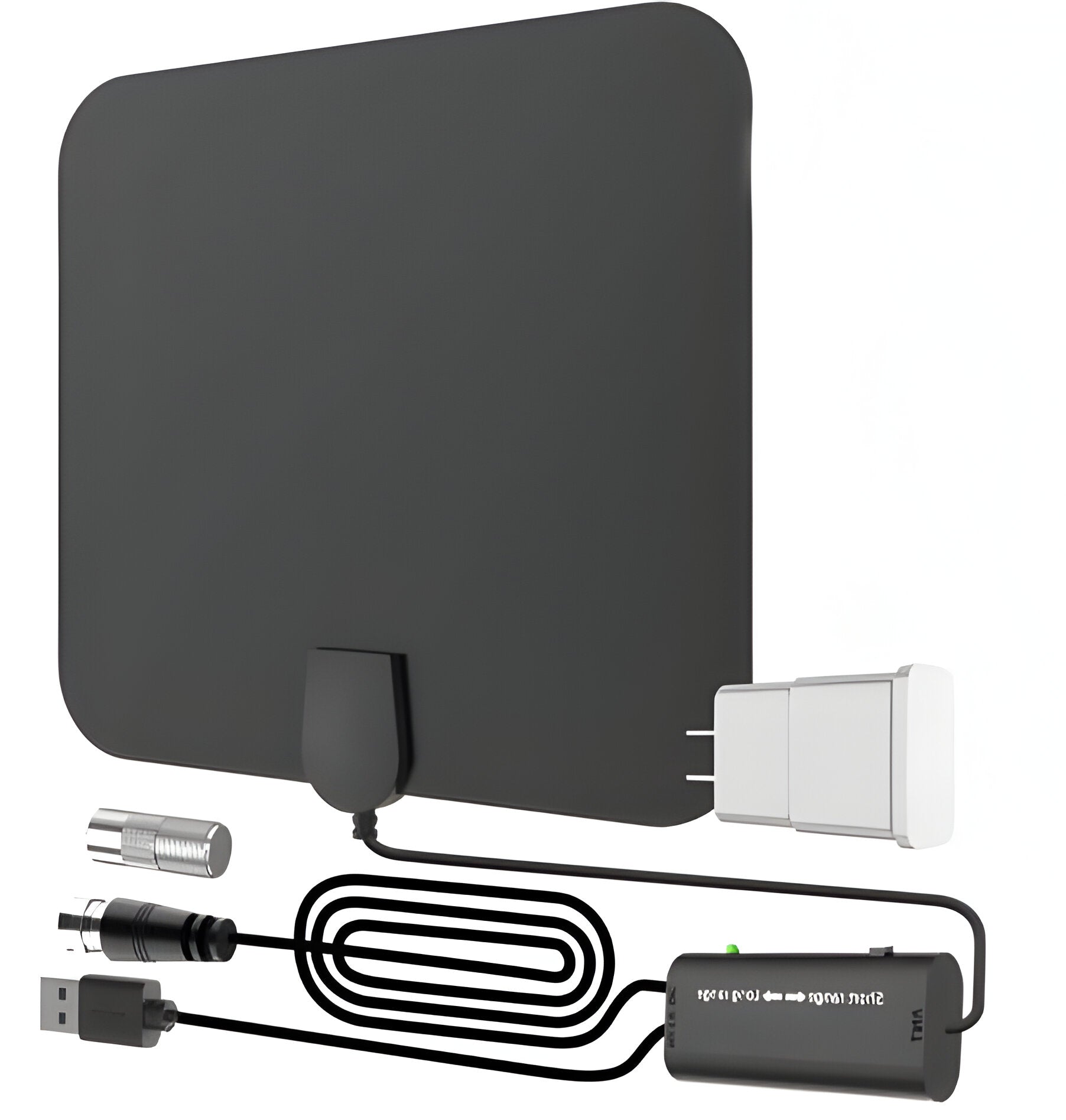 Indoor HDTV Antenna with 37dB Signal Amplifier and 10ft Cable Valideals Outlet