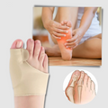 Gel Toe Corrector with Side Cushion Pad and Elastic Fabric, Beige Valideals Outlet