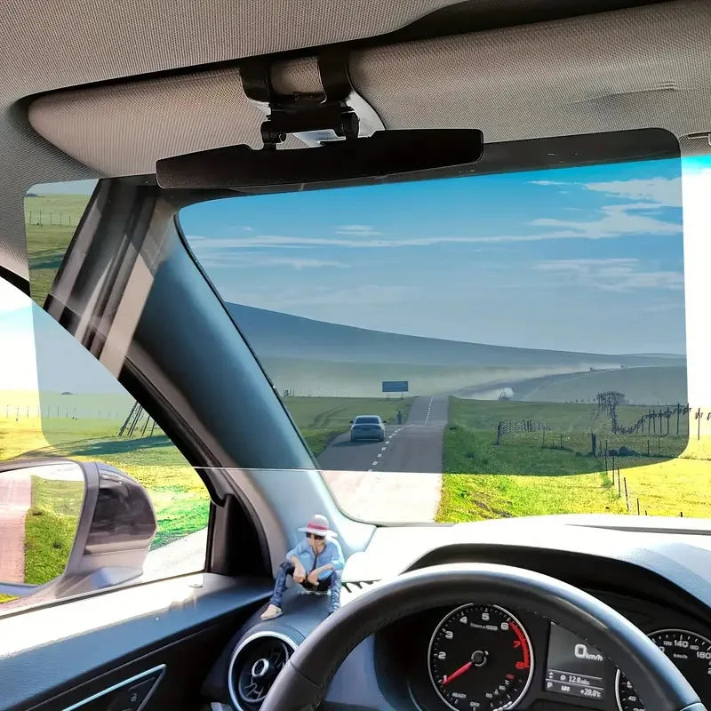 Car Sun Visor with Polarized Lens and Adjustable Clip, Foldable 32 x 14.5 cm Panel Valideals Outlet
