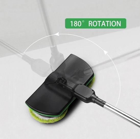 Dual Motor Spin Mop with 180-Degree Rotating Head and Adjustable Handle, 4 Cleaning Pads Valideals Outlet