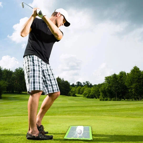 Golf Practice Mat with Sequin Impact Feedback and Roll-Up Portability, Stake, Clip Valideals Outlet