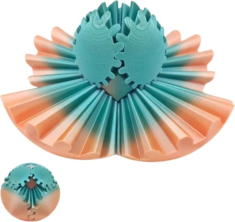Gear Fidget Ball with Interlocking Gears and Smooth Bearings, 3.15 Inch Pocket Toy Valideals Outlet