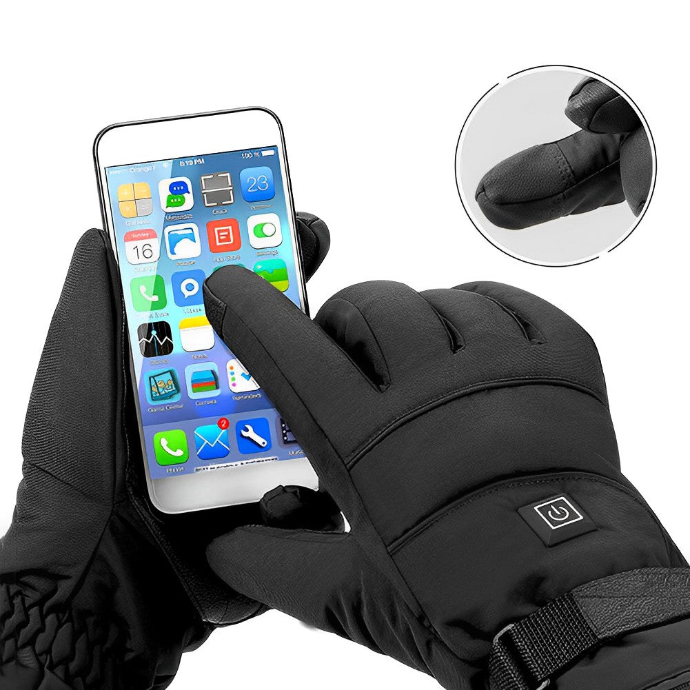 Rechargeable Heated Gloves with 3 Heat Levels and Textured Grip, Up to 8 Hours Valideals Outlet