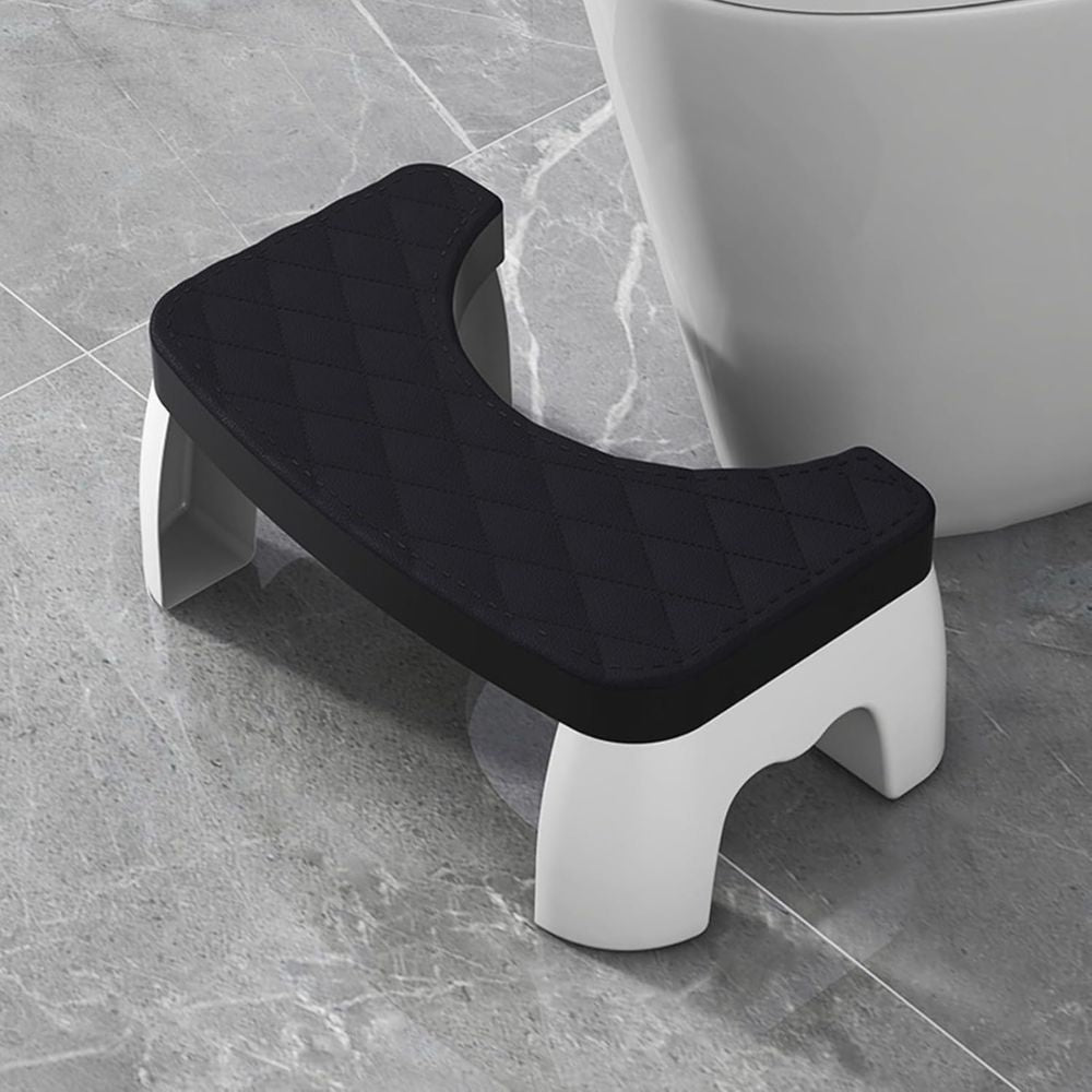 Toilet Squat Stool with Textured Grip Surface and Ergonomic Curved Design Valideals Outlet