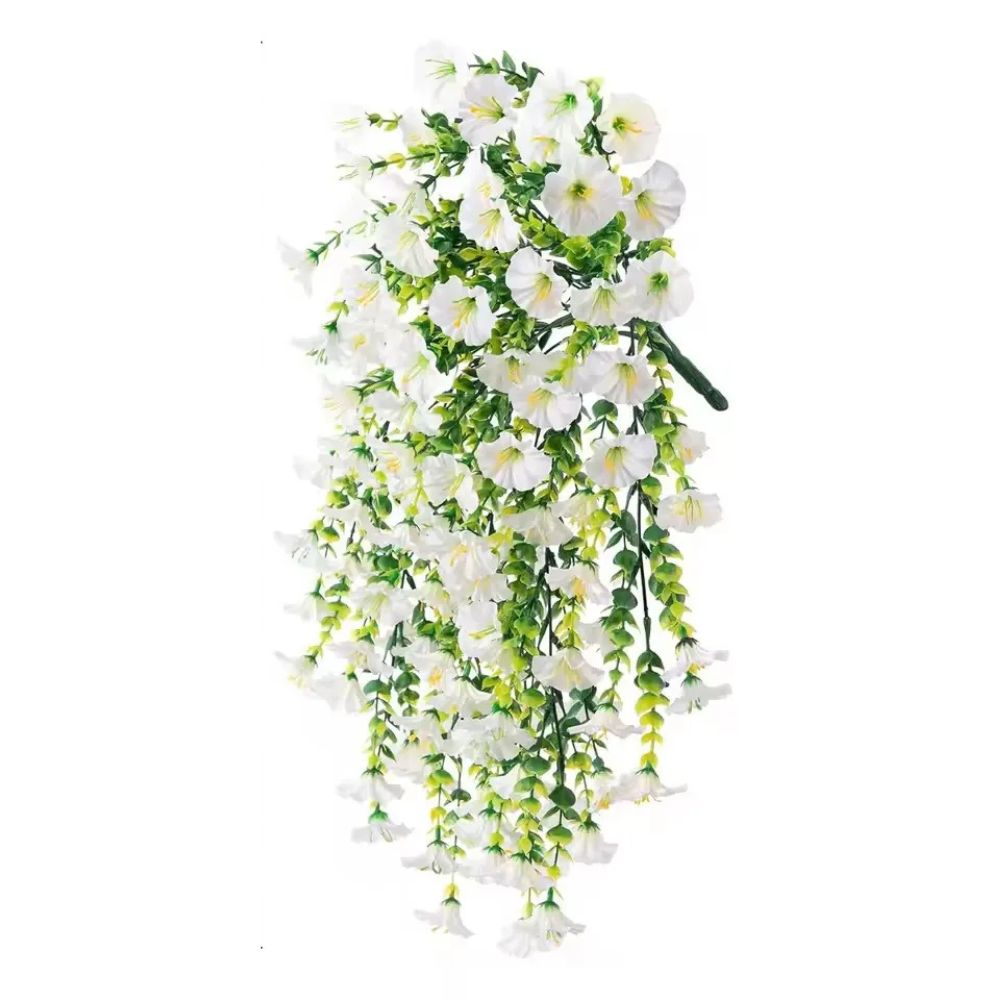 Hanging Morning Glory Vine with UV Resistant Plastic and Flexible Stems, 29.52in Valideals Outlet