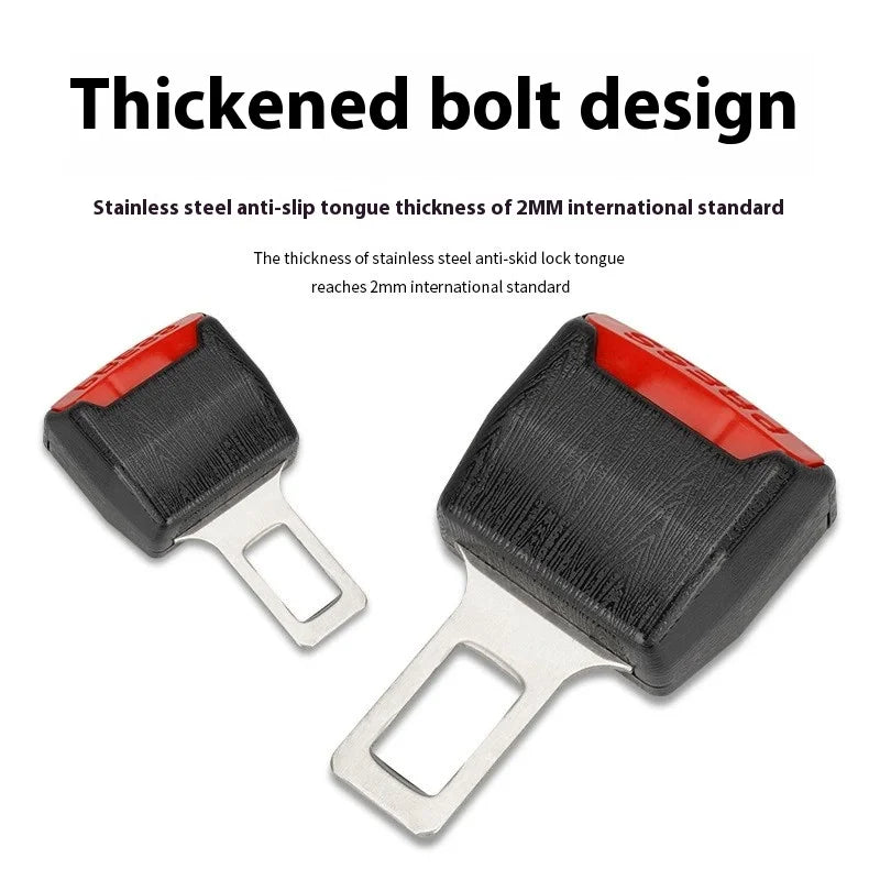 Seat Belt Extender with Anti-Slip Surface and Reinforced Tongue, Low-Profile 1.9x3.5in Valideals Outlet