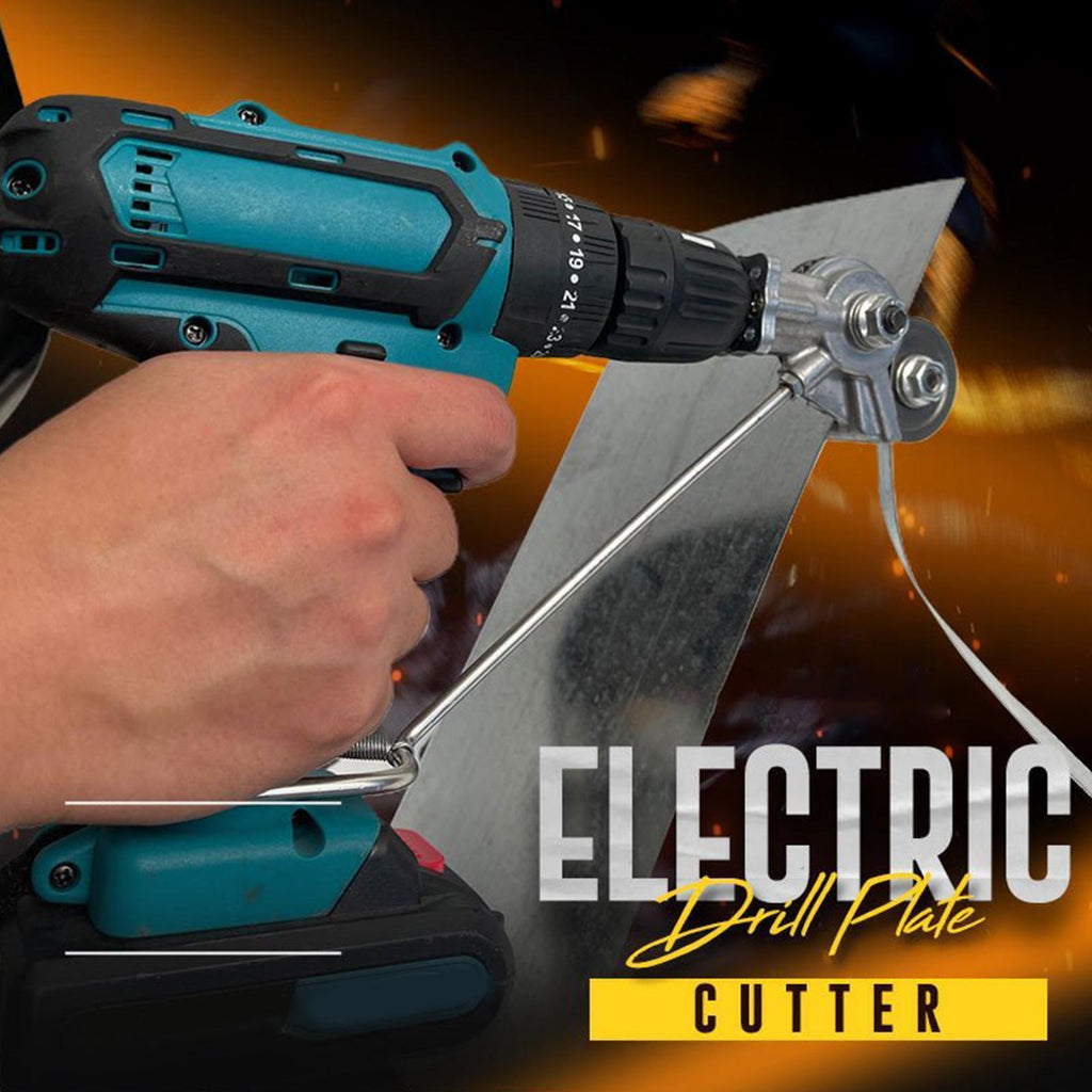 Metal Sheet Drill Cutter Attachment with Blade Guard and 3mm Capacity Valideals Outlet