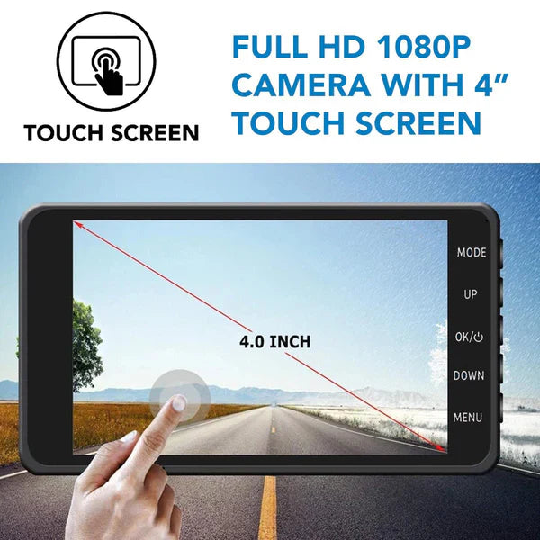 Dual Dash Camera with Front and Rear 170° Lens, 1080p Recording Valideals Outlet