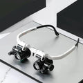 Headband LED Magnifier with 3 Interchangeable Lenses and Dual LED Lights, 8x 15x 23x Valideals Outlet