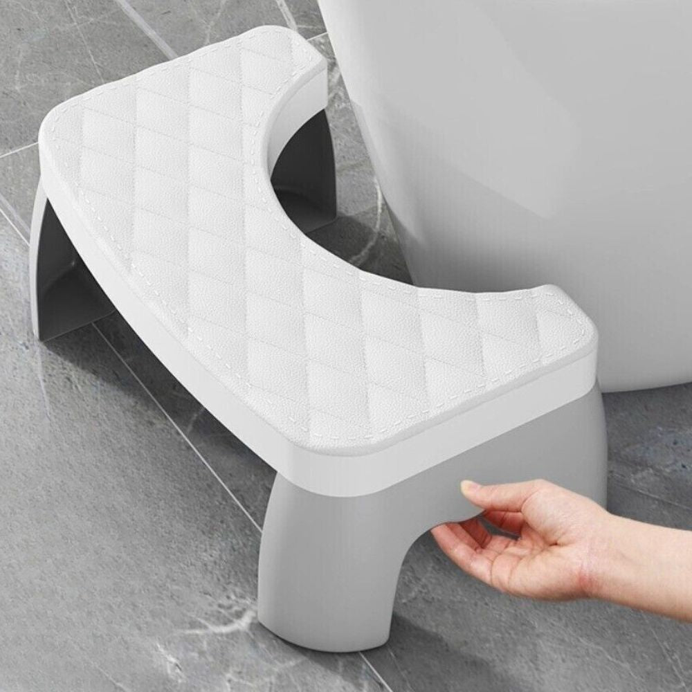 Toilet Squat Stool with Textured Grip Surface and Ergonomic Curved Design Valideals Outlet