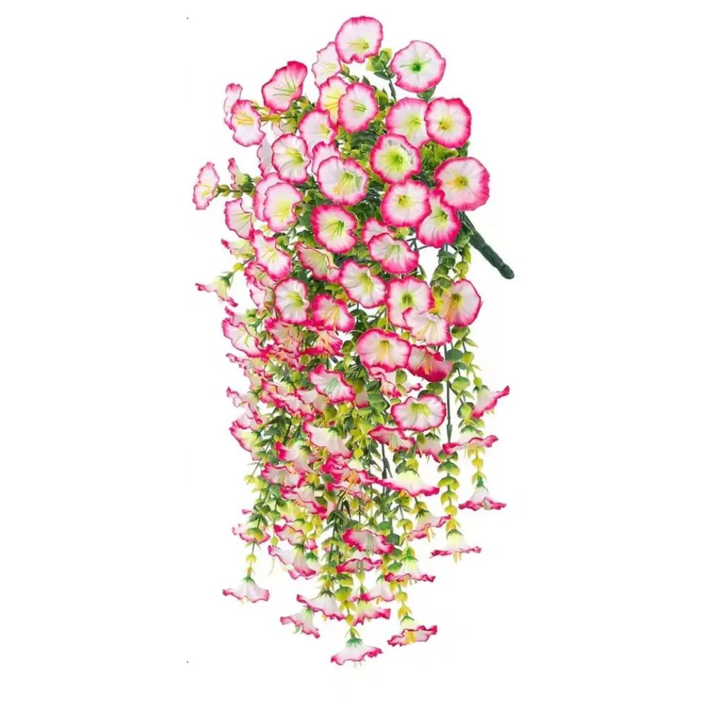 Hanging Morning Glory Vine with UV Resistant Plastic and Flexible Stems, 29.52in Valideals Outlet