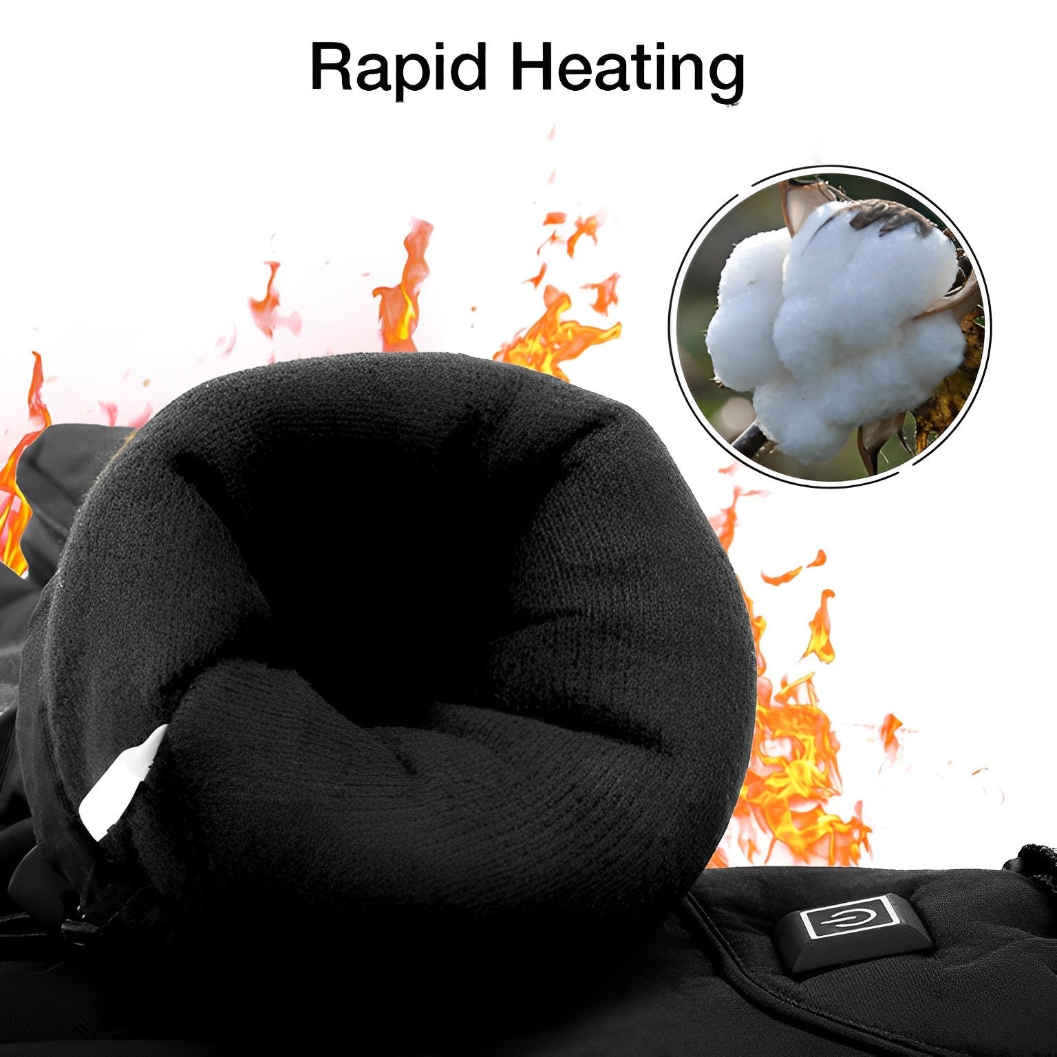 Rechargeable Heated Gloves with 3 Heat Levels and Textured Grip, Up to 8 Hours Valideals Outlet