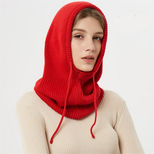 Cashmere Beanie with Hooded Design and Drawstring, Full Ear Coverage, Packable Valideals Outlet