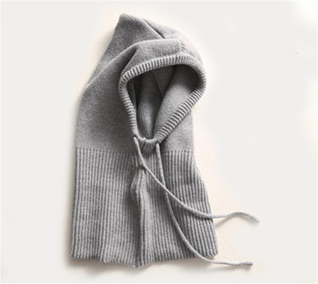 Cashmere Beanie with Hooded Design and Drawstring, Full Ear Coverage, Packable Valideals Outlet