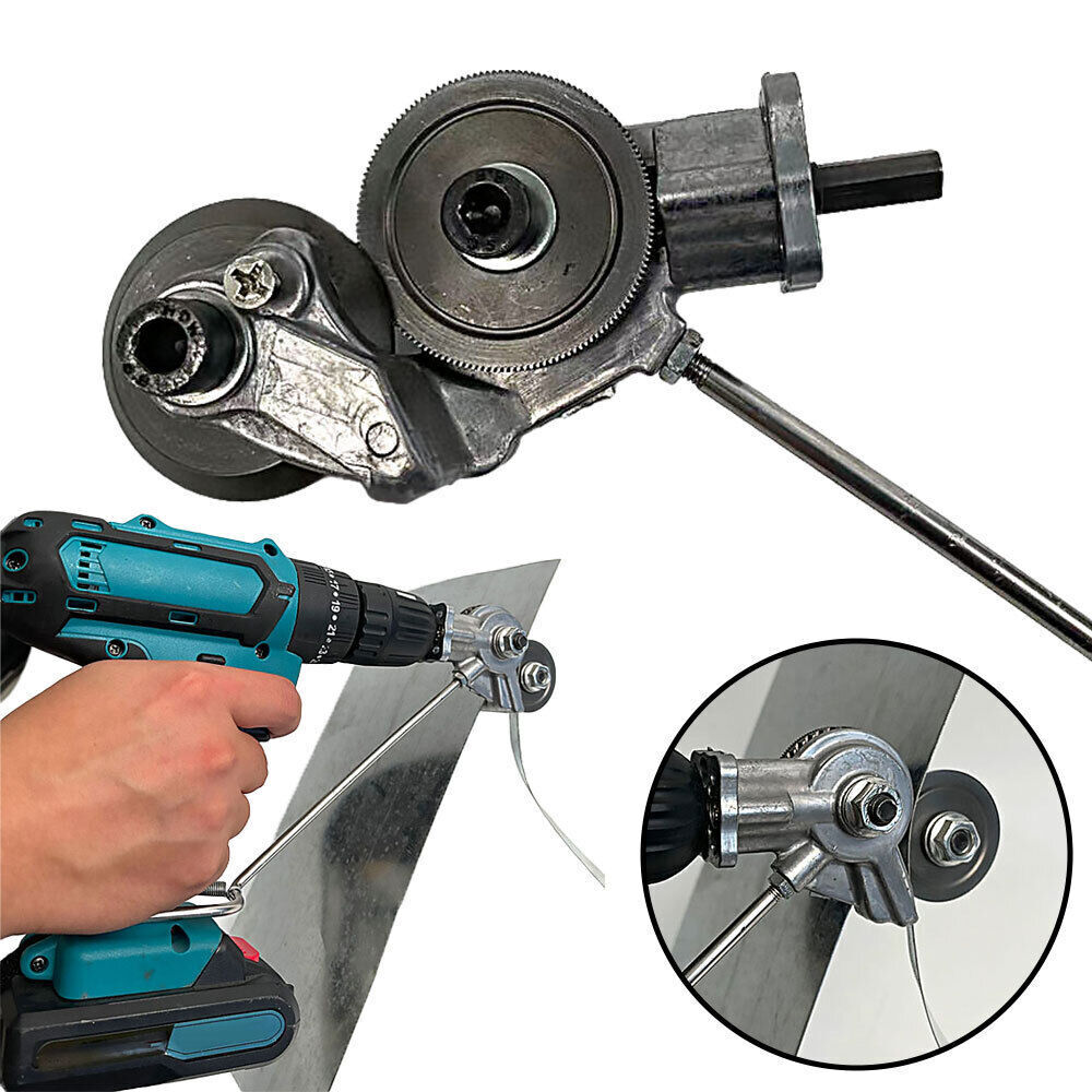 Metal Sheet Drill Cutter Attachment with Blade Guard and 3mm Capacity Valideals Outlet