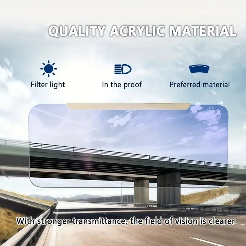 Car Sun Visor with Polarized Lens and Adjustable Clip, Foldable 32 x 14.5 cm Panel Valideals Outlet