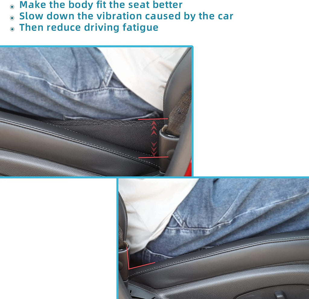 Car Seat Cushion with 3.5-Inch Lift and Memory Foam Support, Removable Breathable Cover Valideals Outlet