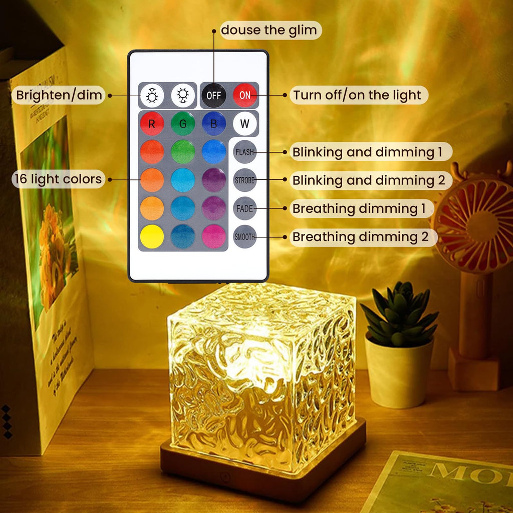 Galaxy Projector with 16-Color LED and Rotating Ocean Wave, Remote Control, Timer Valideals Outlet