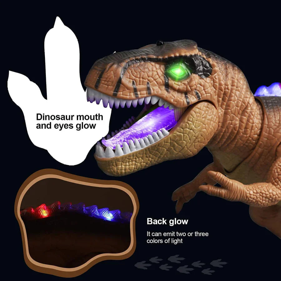 T-Rex Dinosaur Toy with Remote Control and Multicolor LED Lights, 18 Inch Interactive Valideals Outlet