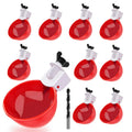 Gravity Fed Poultry Waterer with Spring Valve and Dual Rubber Seal, 10 Pack Valideals Outlet