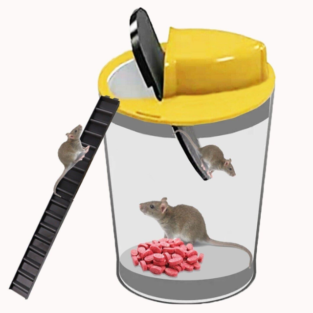 Humane Live Capture Mouse Trap with Auto Reset Flip Slide and Dual Ladder Access Valideals Outlet
