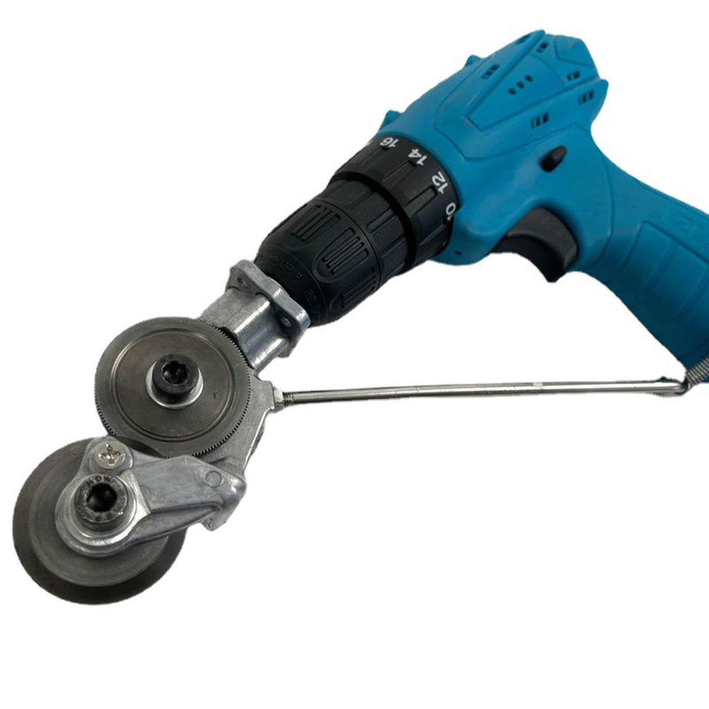 Metal Sheet Drill Cutter Attachment with Blade Guard and 3mm Capacity Valideals Outlet