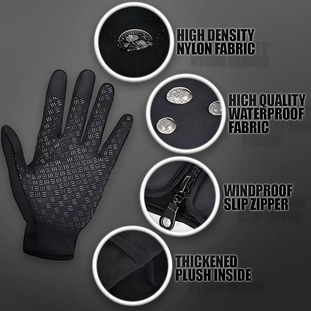 Waterproof Winter Gloves with Touchscreen Fingertips and Anti-Slip Palm, Adjustable Cuff Valideals Outlet