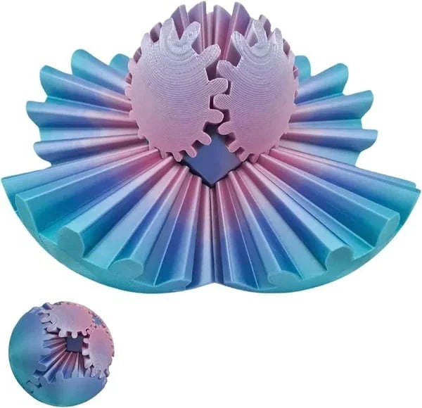Gear Fidget Ball with Interlocking Gears and Smooth Bearings, 3.15 Inch Pocket Toy Valideals Outlet