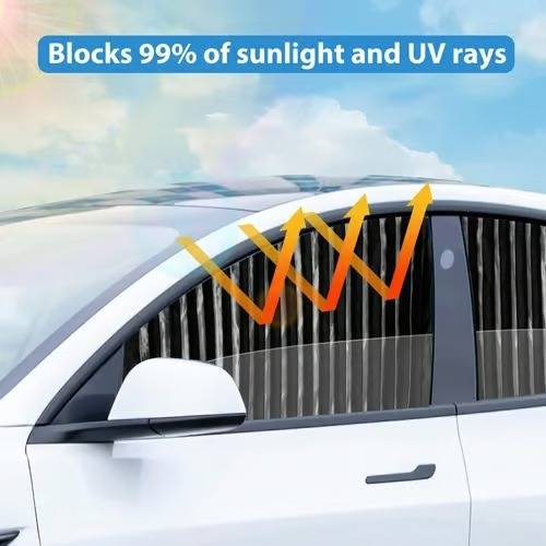 Magnetic Car Window Shades with UV Protection and Sliding Track System Valideals Outlet