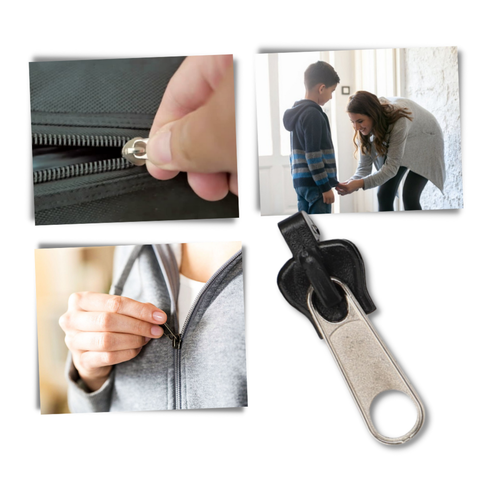 Zipper Slider Repair Set with Six Aluminum Clips and Universal Compatibility Valideals Outlet