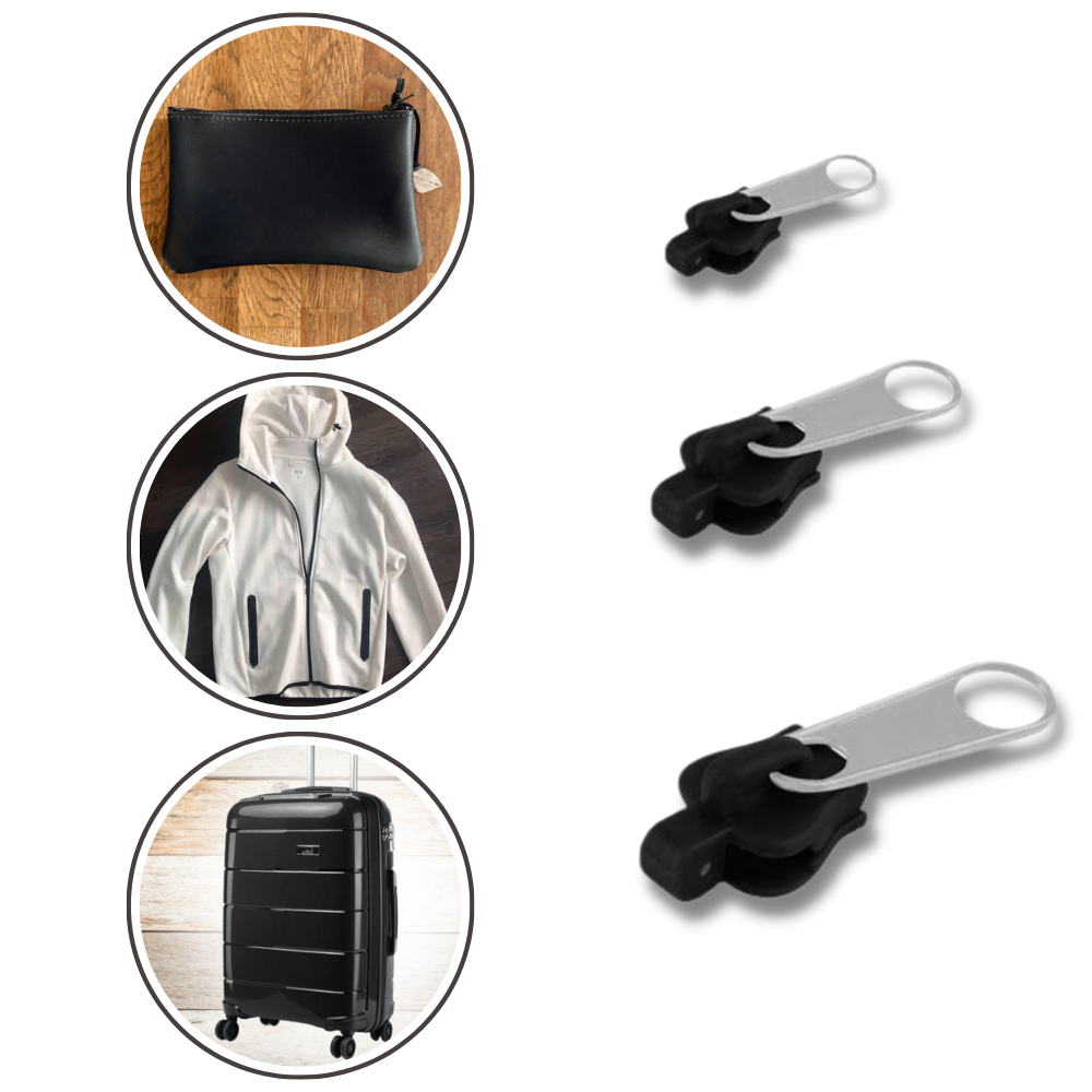 Zipper Slider Repair Set with Six Aluminum Clips and Universal Compatibility Valideals Outlet