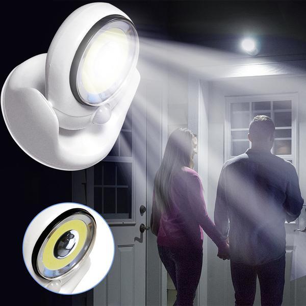 Outdoor LED Light with Motion Sensor and Magnetic Mount, Weatherproof Battery Powered Valideals Outlet