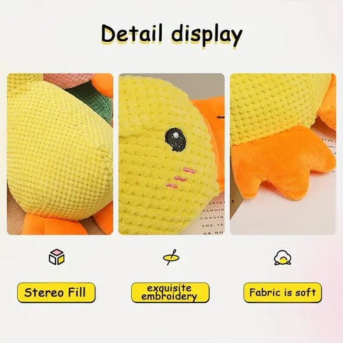 Squeaky Dog Toy with Low Quack Squeaker and Duck Plush Body, 25 x 22 Cm Valideals Outlet
