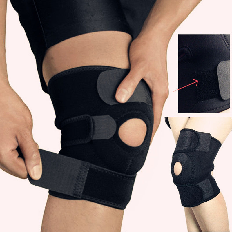 Adjustable Knee Brace with Three Elastic Straps and Moisture Wicking Fabric Valideals Outlet