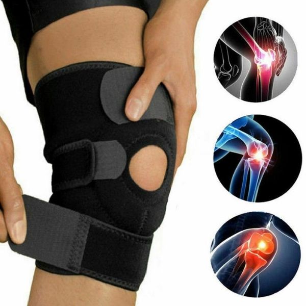 Adjustable Knee Brace with Three Elastic Straps and Moisture Wicking Fabric Valideals Outlet