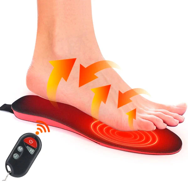 Heated Insoles with Rechargeable 2100mAh Battery and Remote Control, Slim Breathable Fit Valideals Outlet