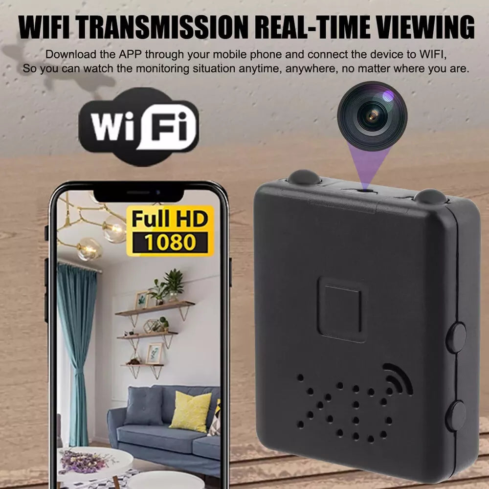 Mini WiFi Camera with 1080P HD, Night Vision and Motion Alerts, 128GB TF Support Valideals Outlet