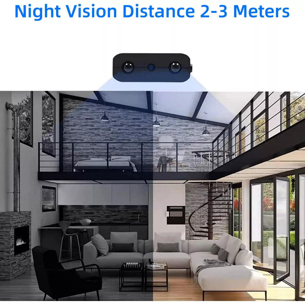 Mini WiFi Camera with 1080P HD, Night Vision and Motion Alerts, 128GB TF Support Valideals Outlet