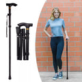 Telescopic Walking Stick with Ergonomic Grip and Non-Slip Rubber Tip, Foldable Valideals Outlet
