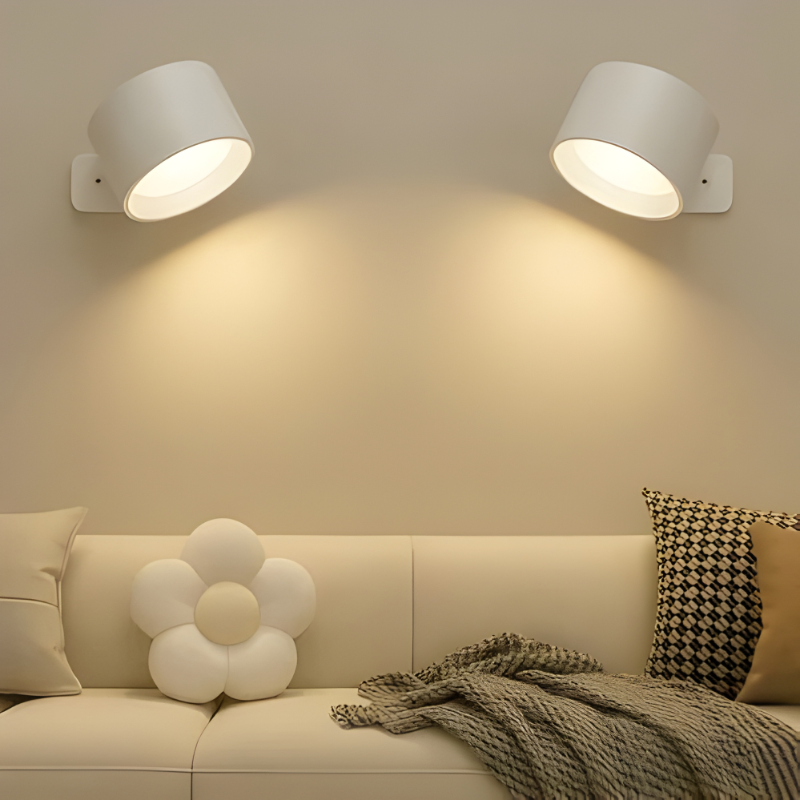 Rechargeable Wall Lamp with 360° Swivel and Touch Dimmer, 3-Temp LED, 2000mAh Valideals Outlet