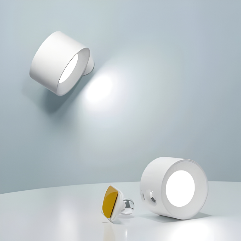 Rechargeable Wall Lamp with 360° Swivel and Touch Dimmer, 3-Temp LED, 2000mAh Valideals Outlet