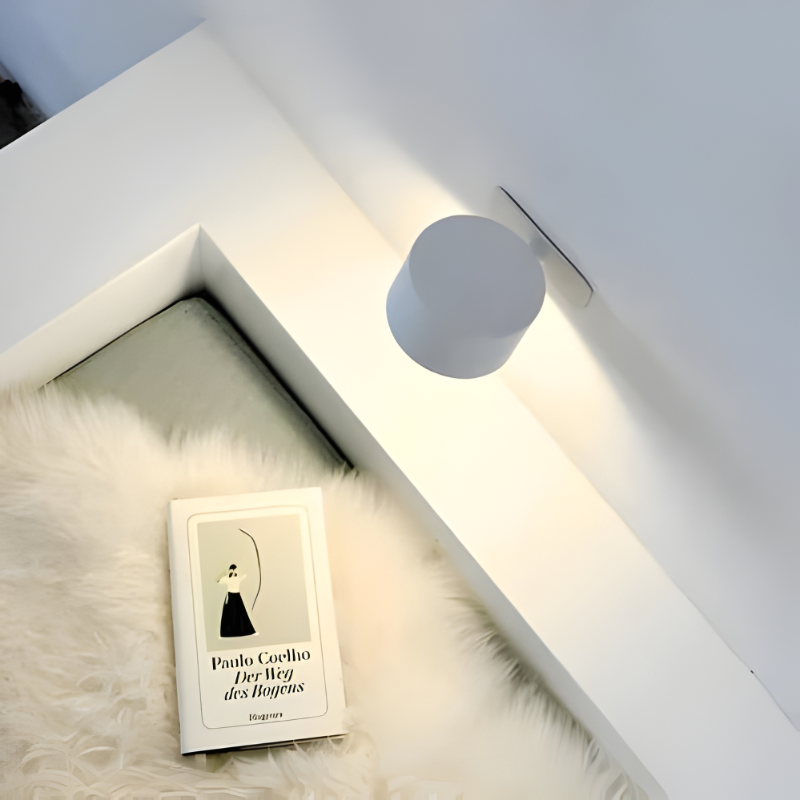 Rechargeable Wall Lamp with 360° Swivel and Touch Dimmer, 3-Temp LED, 2000mAh Valideals Outlet