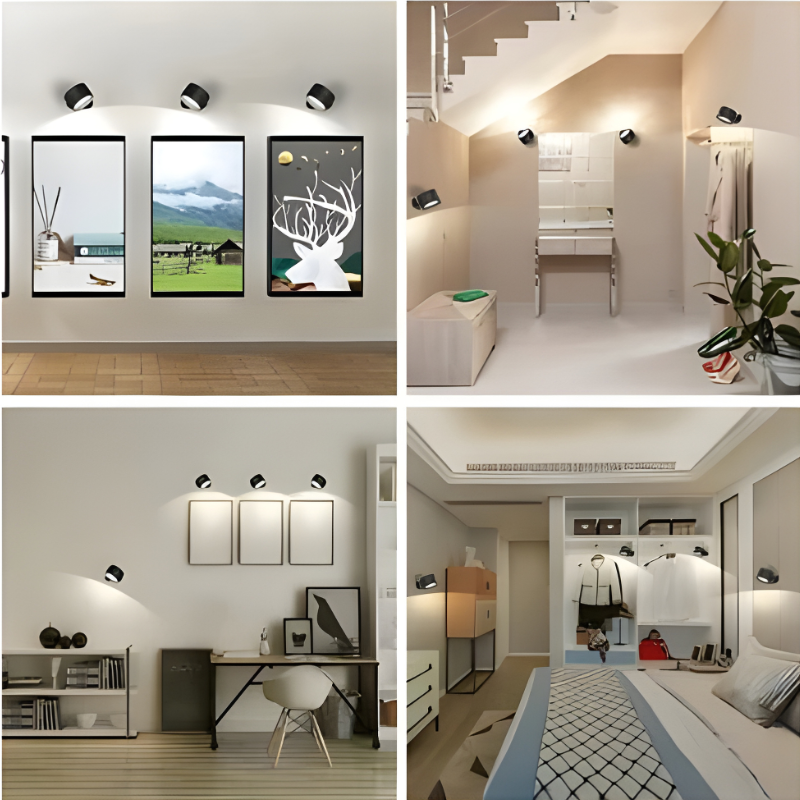 Rechargeable Wall Lamp with 360° Swivel and Touch Dimmer, 3-Temp LED, 2000mAh Valideals Outlet